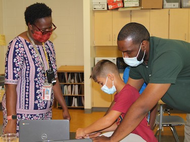  Charlotte Bell with student